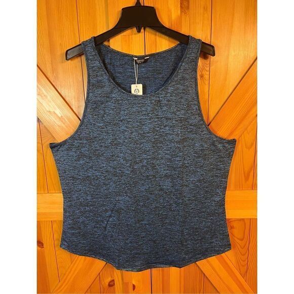 COOFANDY Other - COOFANDY NWT Mens Size XL Blue/Black Tank Top Casual Sleeveless Shirt (2325)